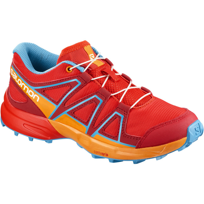 SALOMON SPEEDCROSS J Philippines - Kids' Trail Running Shoes - Orange | 209463-KRY